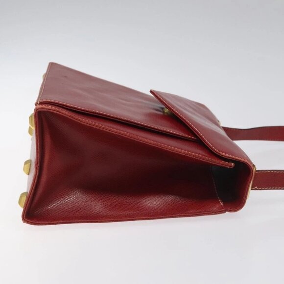 Salvatore Ferragamo Shoulder Bag Leather Red Auth 98267 - Picture 6 of 16